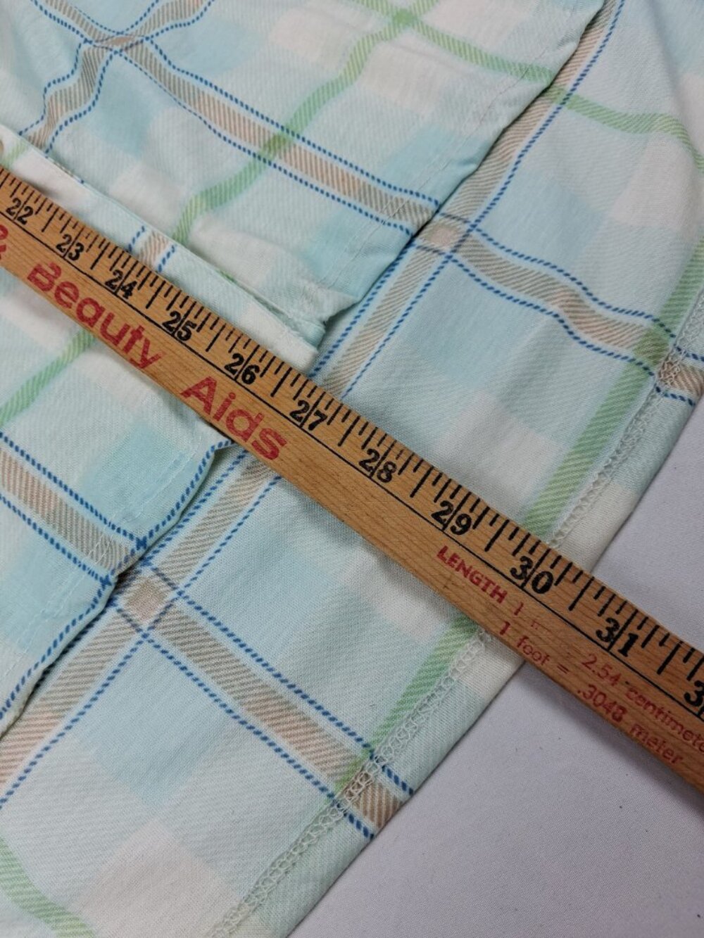 Women's Size 3X Sleeveless Button-Down Green/Blue Plaid Blouse New York Laundry - Picture 4 of 8
